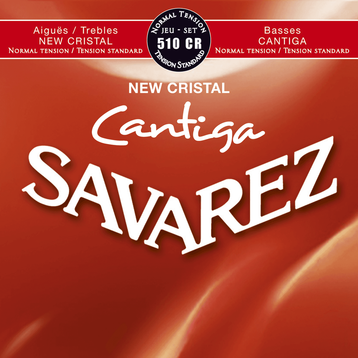 Savarez 510CR New Cristal Cantiga Rouge Tirant Normal