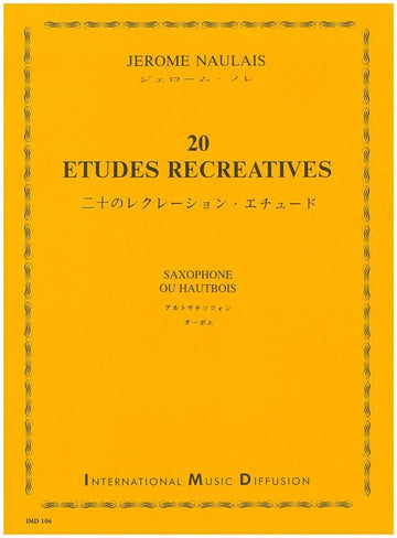 Naulais Jerome - 20 Etudes Recreatives - Saxophone Ou Hautbois