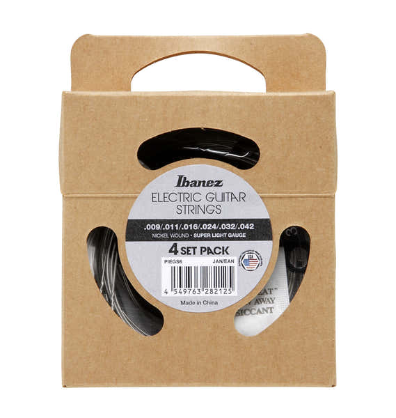 PIEGS6 Nickel Wound Super Light 9-42 Pack de 4