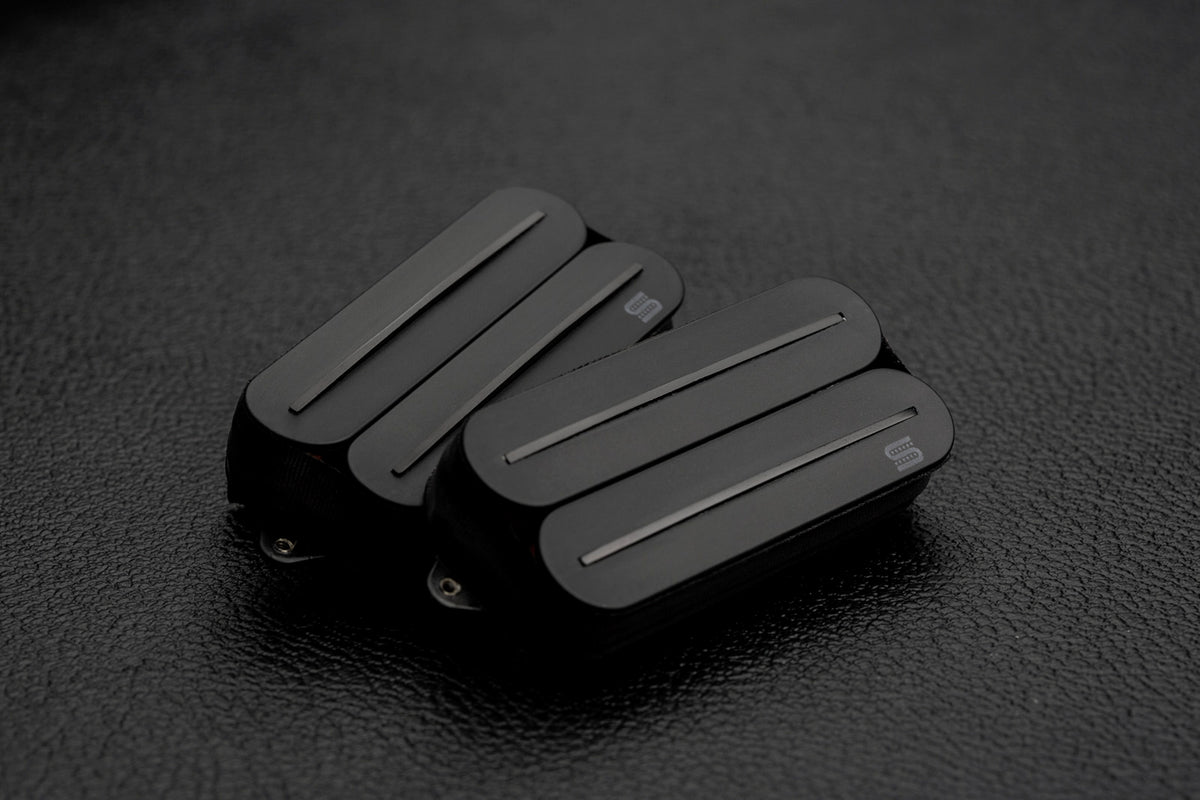 Humbucker 7 cordes Black Jupiter Rails, Signature Wes Hauch, set, noir