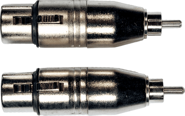 Adaptateur RCA Male XLR Fem.- Lot de 2