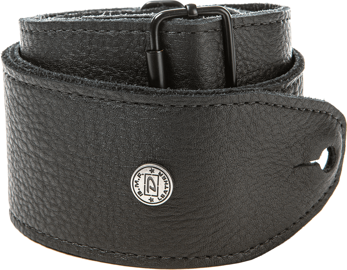 BMF Leather TRI-glide Leather Black 6,3Cm