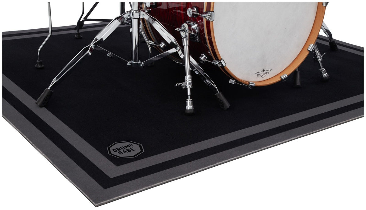 Suspension Libre & Réduction du Bruit d'Impact de 27dB - Tapis de Batterie 1.85 x 1.65m - Stage Black