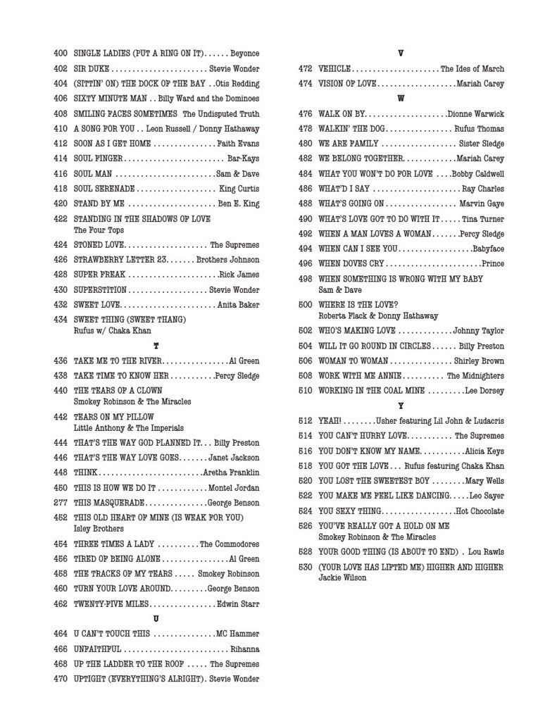 The Real R&B Book - C Instruments