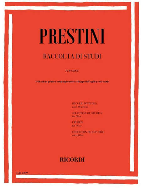 Raccolta di studi per oboe utili ad un primo e