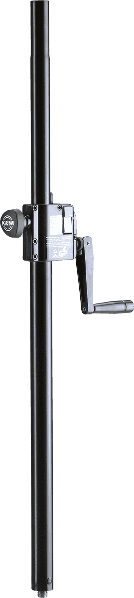 K&M 21339-000-55 BLACK DISTANCE ROD WITH HAND CRANK