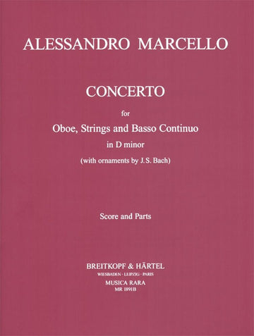 Marcello A. - Concerto In D-moll - Conducteur + Parties