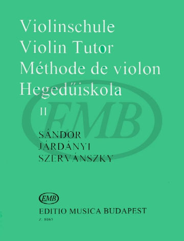Sandor / Jardanyi / Szervanszky - Methode De Violon Vol.2 - Violon