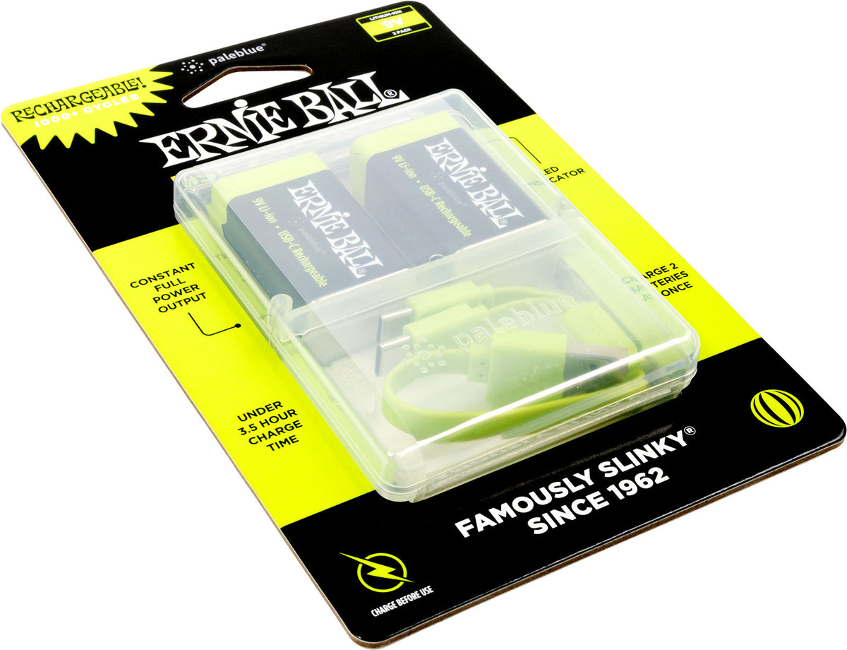 Piles 9v rechargeable via USB-C