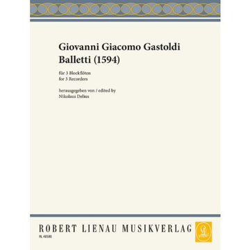 Gastoldi Giovanni Giacomo - Balletti (1594) - 3 flutes à bec