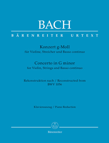 Bach J.S. - Concerto In G Minor BWV 1056 - Violon & Piano