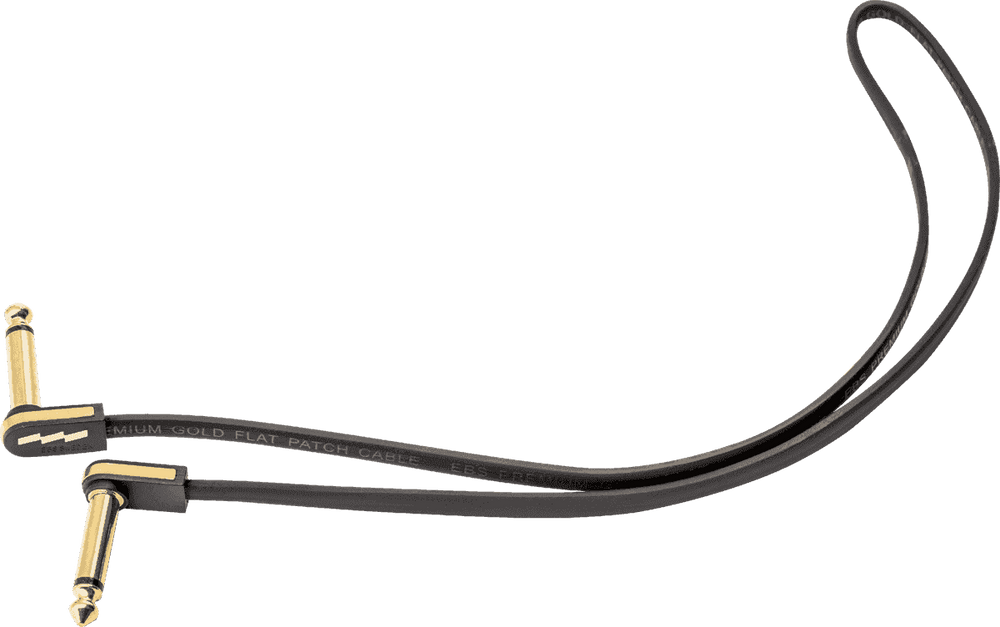 EBS Câble de Patch Guitare 58cm Compact Or