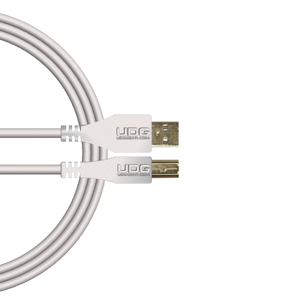 U 95001 WH - Câble USB 2.0 A-B Blanc Droit 1m