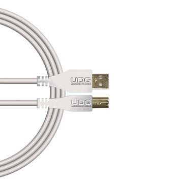 U 95001 WH - Câble USB 2.0 A-B Blanc Droit 1m