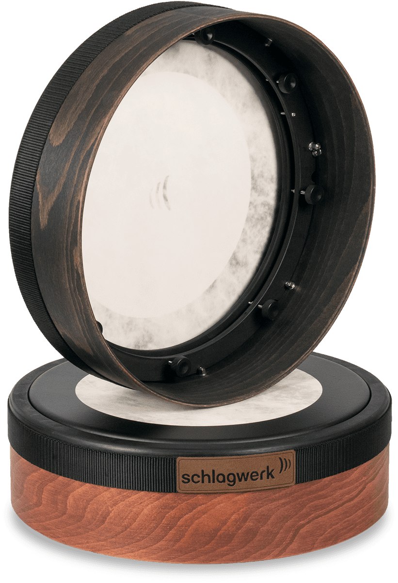 TRADITIONAL FRAME DRUM BODHRAN NEOTRAD RED BROWN 14 MYLARHEAD