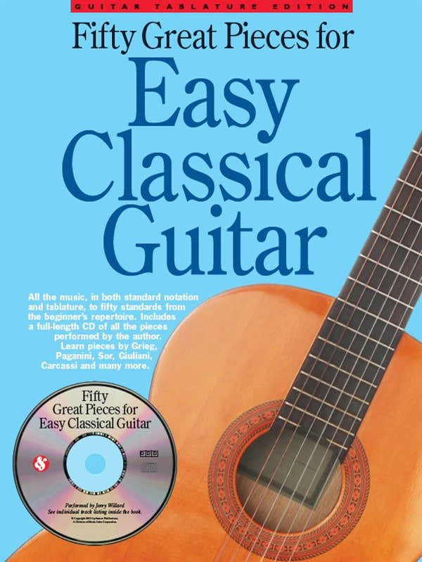 50 GREAT PIECES FOR EASY CLASSICAL GUITAR - GUITAR TAB