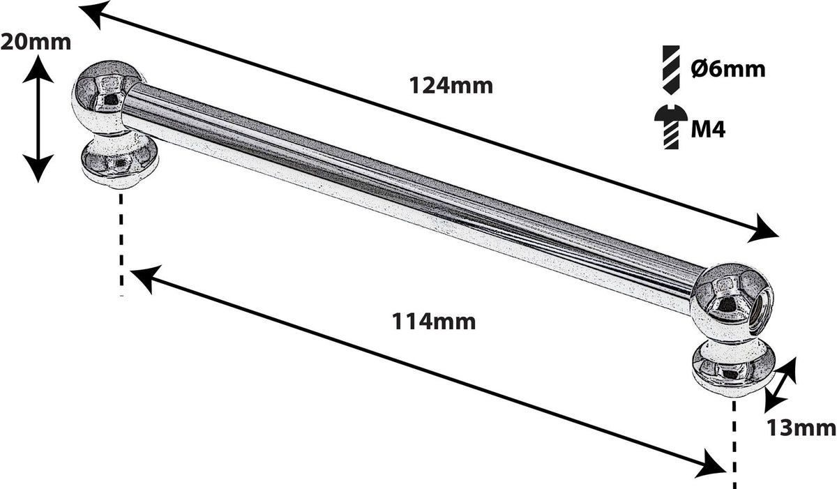 TL12D114 Coquille Tube 114mm Double Tirant X1