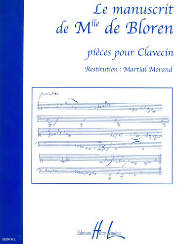 Manuscrit De Mlle De Bloren - Clavecin