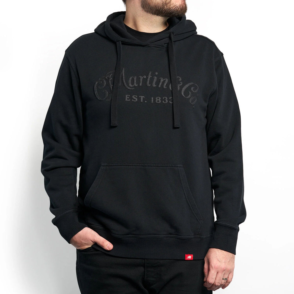 Hoodie Ton-sur-ton Zwart M