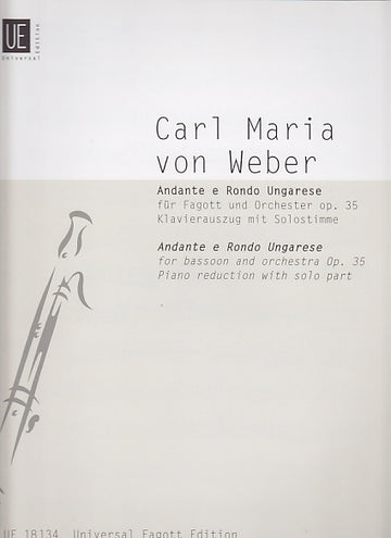 Weber C.M. Von - Ande E Rondo Ungarese Op. 35 - Basson Piano