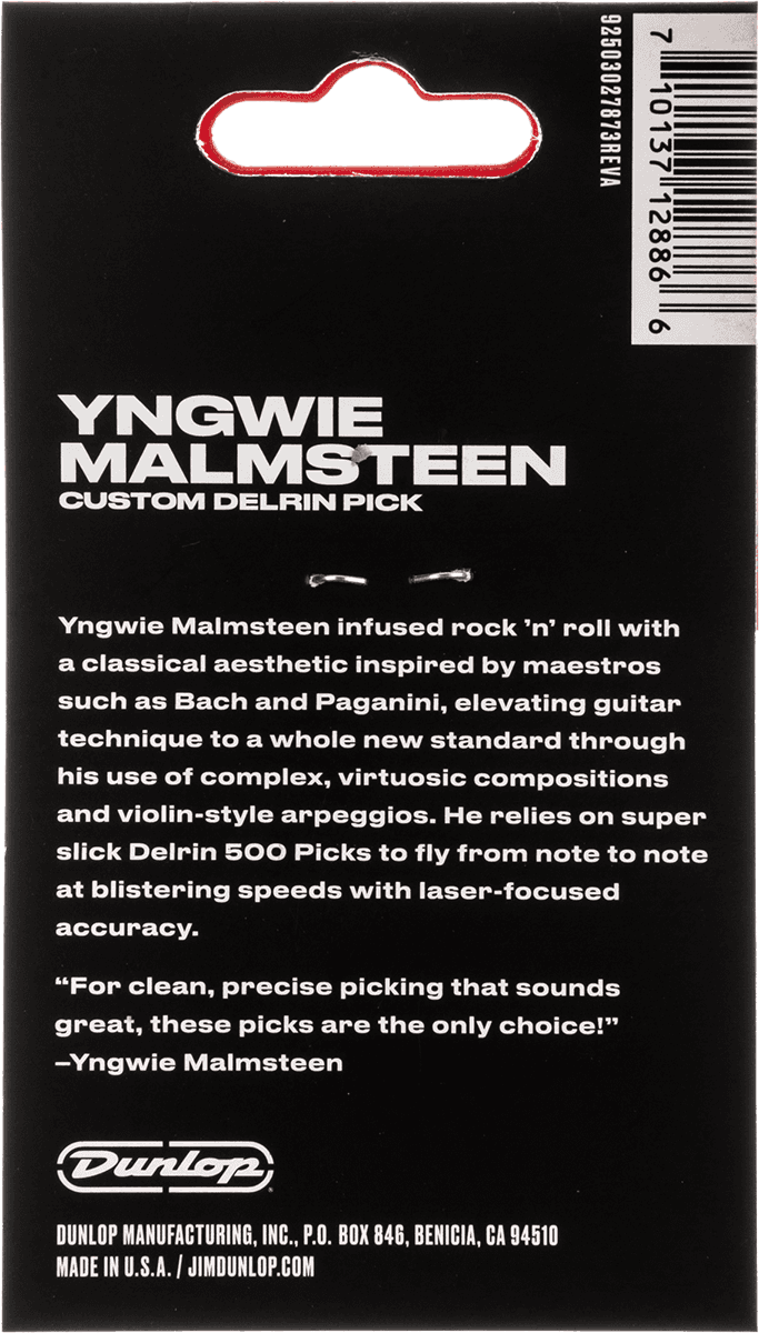 6 x 1,14mm Yngwie Malmsteen Delrin