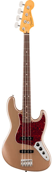 Fender American Professional Classic Jazz Bass RW Vervaagd Firemist Gold