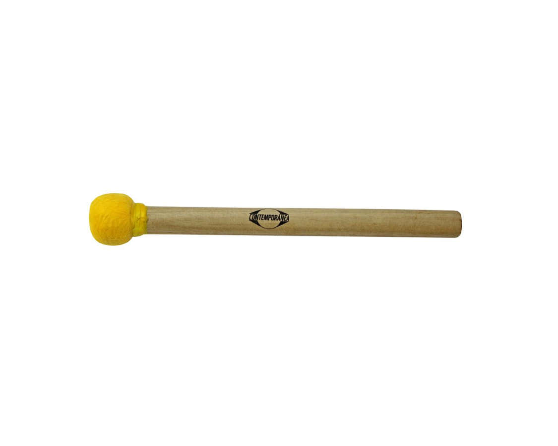 C-BS09y - Mailloche De Surdo Jaune Bois Petite Tête 30Cm