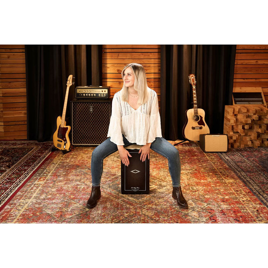 Aesleyb Artisan Edition Cajon Sole Line Ebony Burst