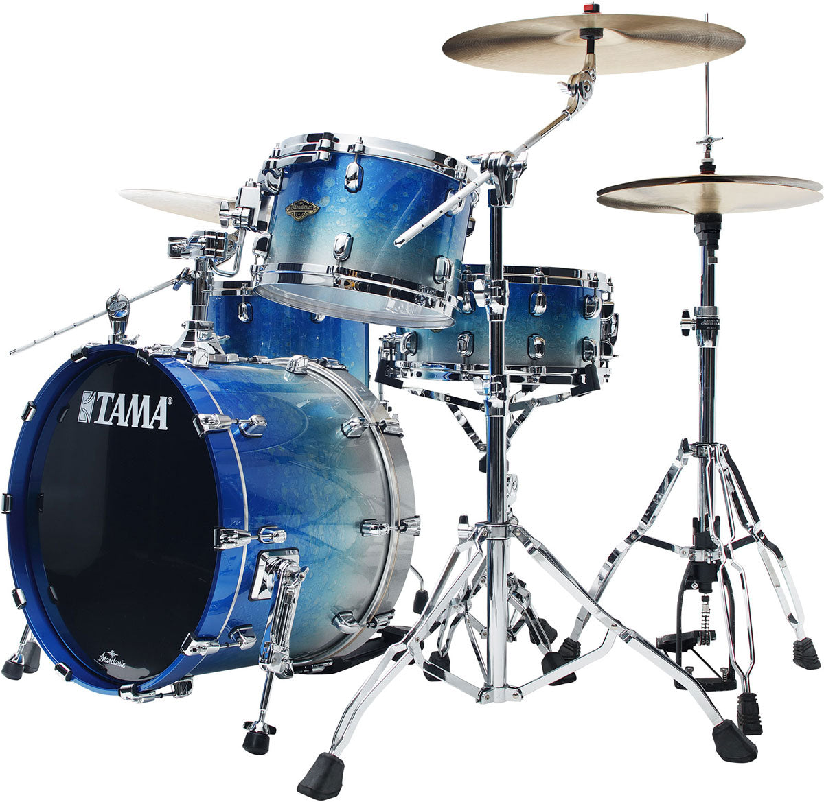 Starclassic Walnut/birch Fusion 20 Molten Blue Ice Fade