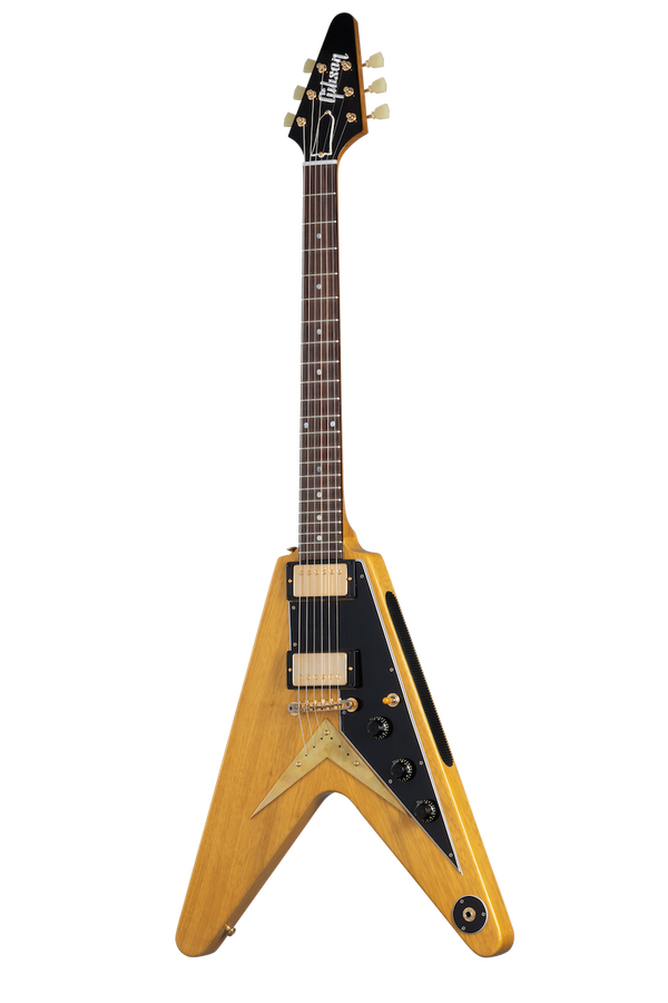 Flying V Korina 1958 Black Pickguard Natural CSHR