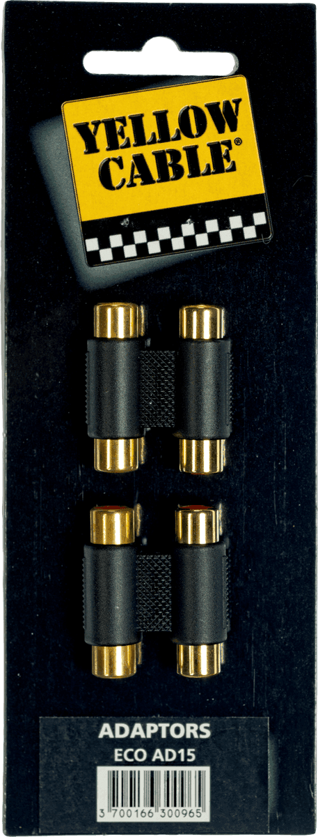 Adaptateur RCA Fem. 2 RCA Fem. - Lot de 2