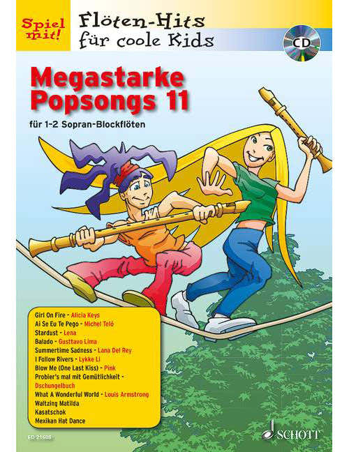 Mégastarke Popsongs Vol. 11 - 1-2 Soprano Flute A Bec
