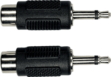 Adaptateur RCA Fem. Jack M Male 3.15 MM - Lot de 2