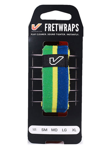 FretWraps Wereldvlaggen Groen-Geel-Blauw - Groot