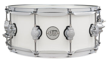 Snaredrum Design-serie Wit Hoogglans 14X6
