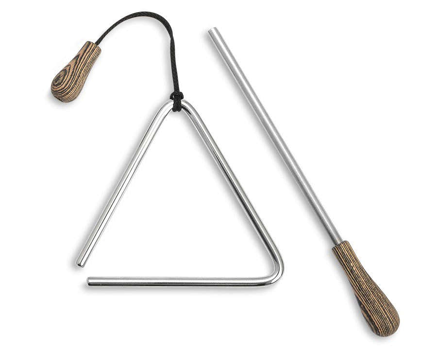Triangle En Acier 15CM + Baguette