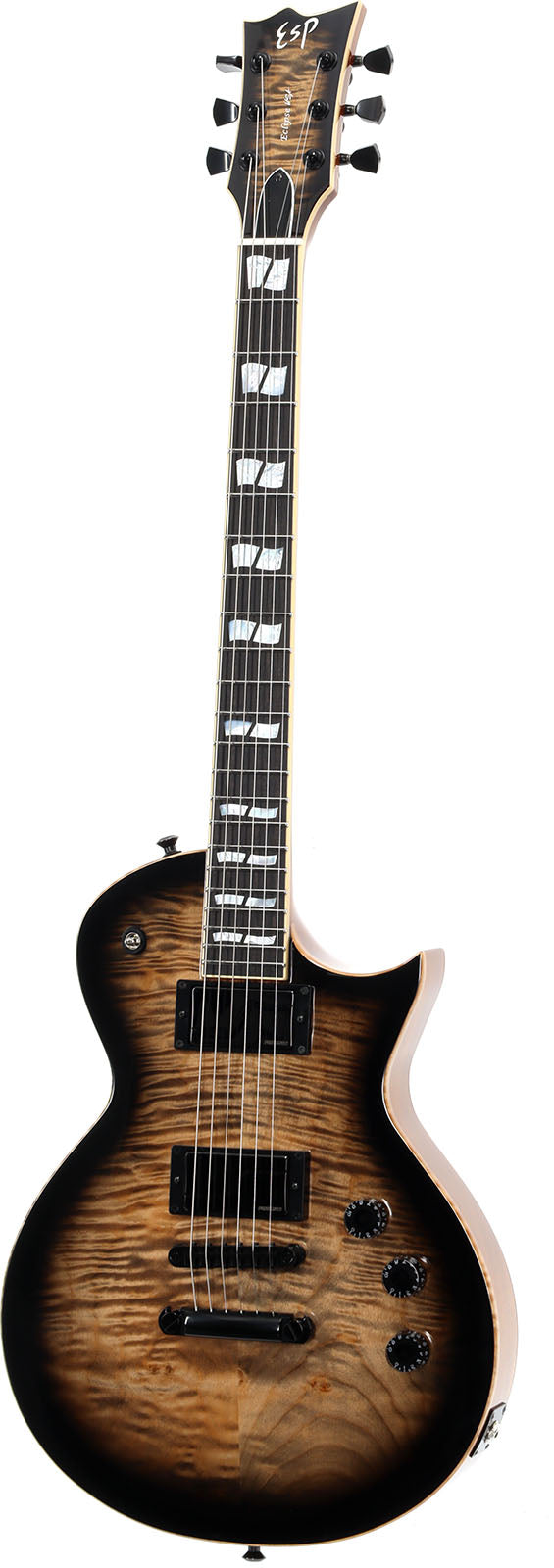 Usa Eclipse Quilted Maple Fishman See Thru Black Sunburst