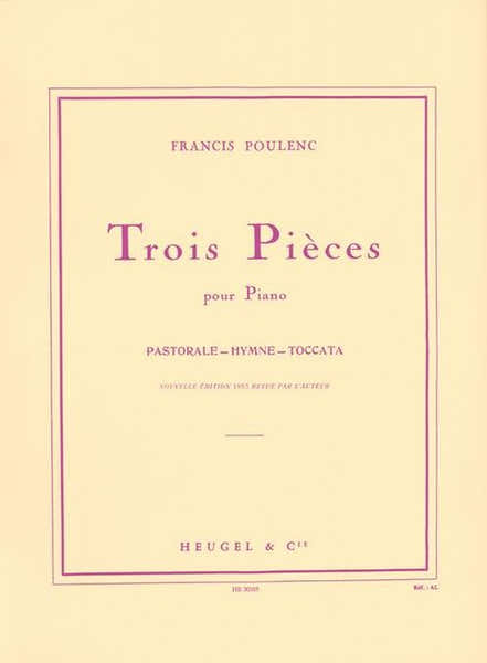 Poulenc F. - Trois Pieces - Piano