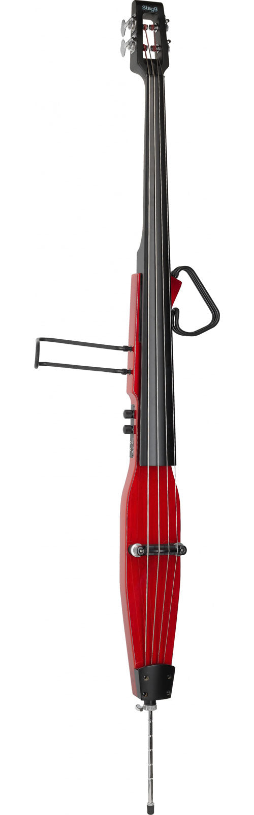 EDB-3/4 TR 3/4 Contrebasse Electrique Edb TR Rouge Transparent Livree Avec Housse