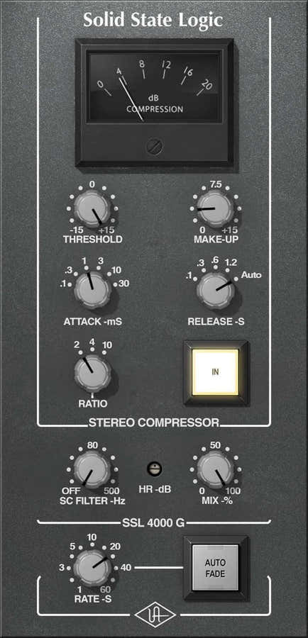 UAD SSL 4000 G Bus Compressor