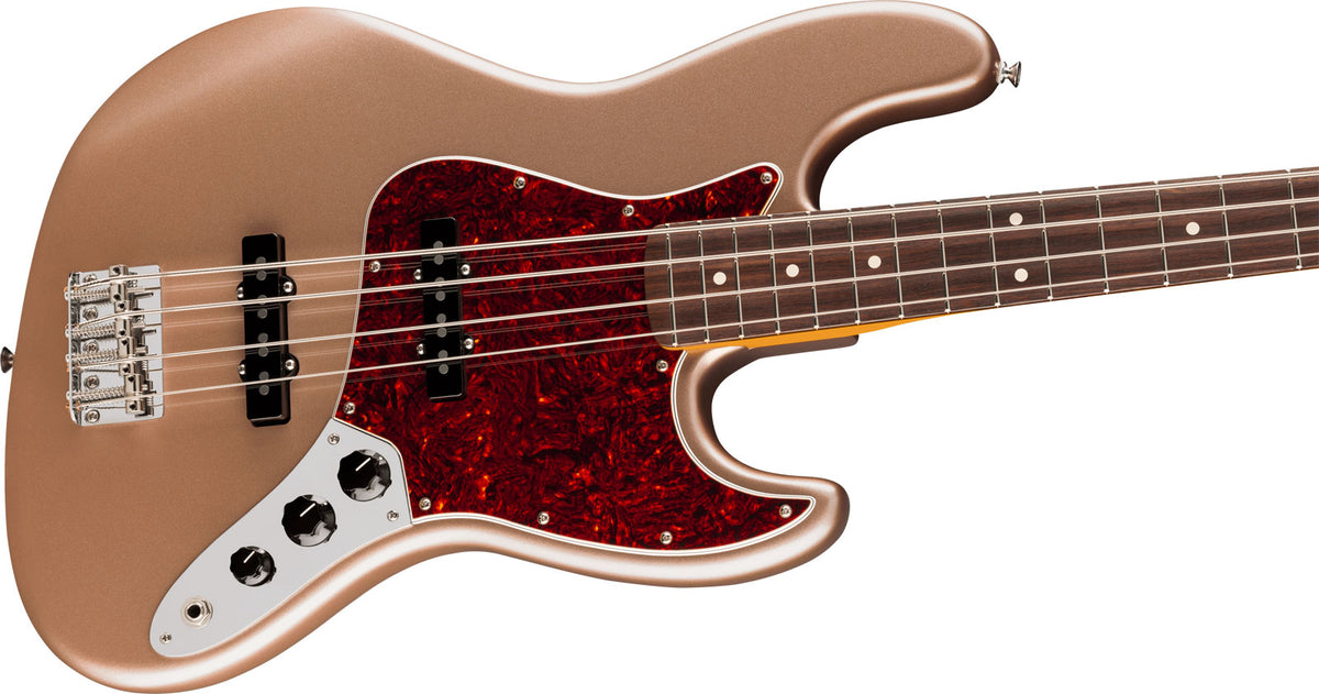 American Professional Classic Jazz Bass RW Vervaagd Firemist Gold