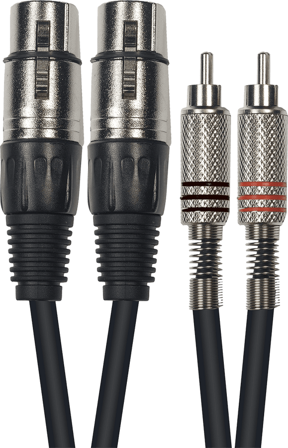Cordon 2 XLR Fem. 2 RCA 3 M