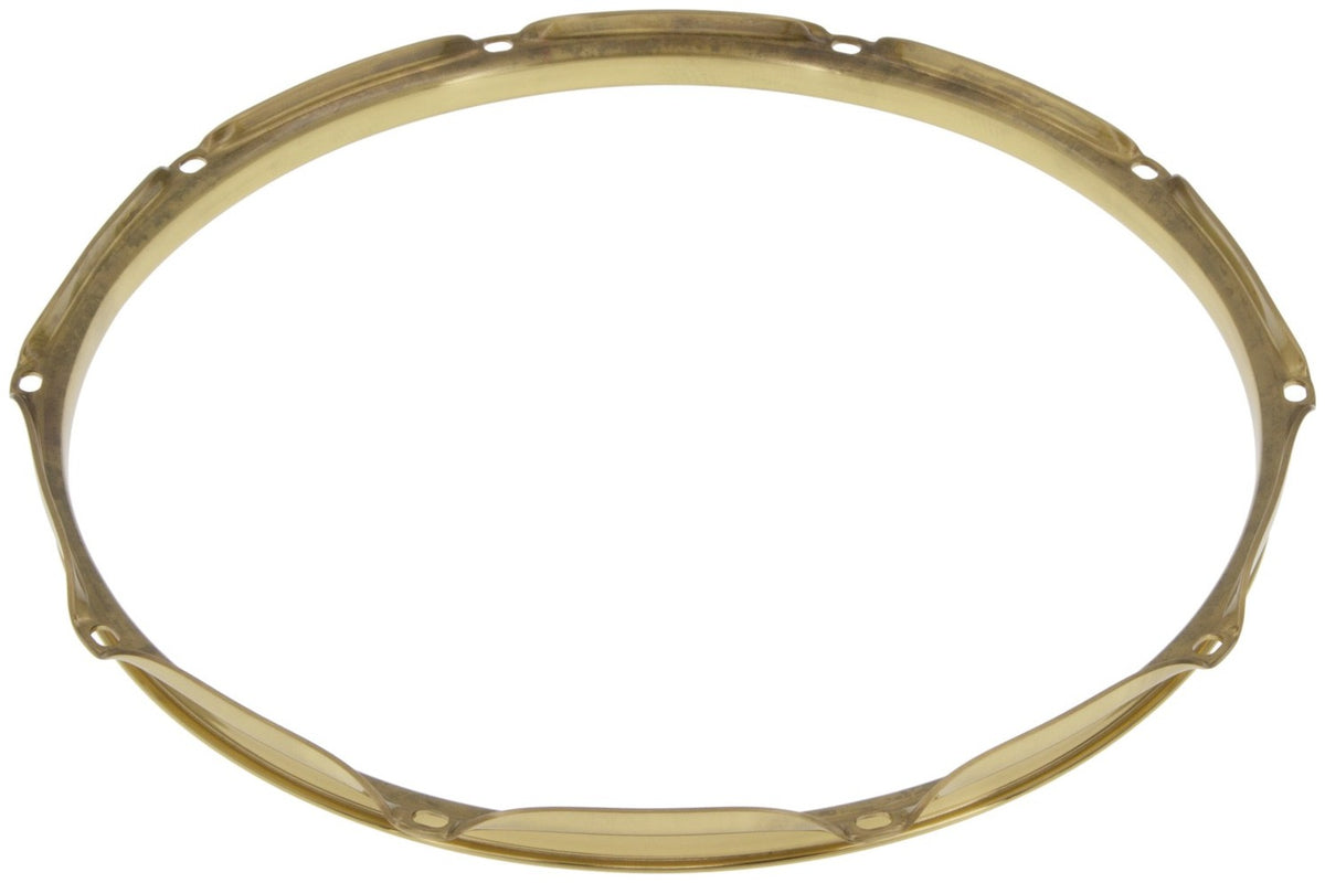 HB25-14-10BR - 14" Drumhoepel 10 Gaten Messing Super Triple Flange 2.5mm