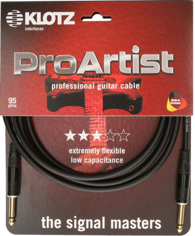 Pro Artist Instrumentkabel 4,5M Mono Jack - Mono Jack