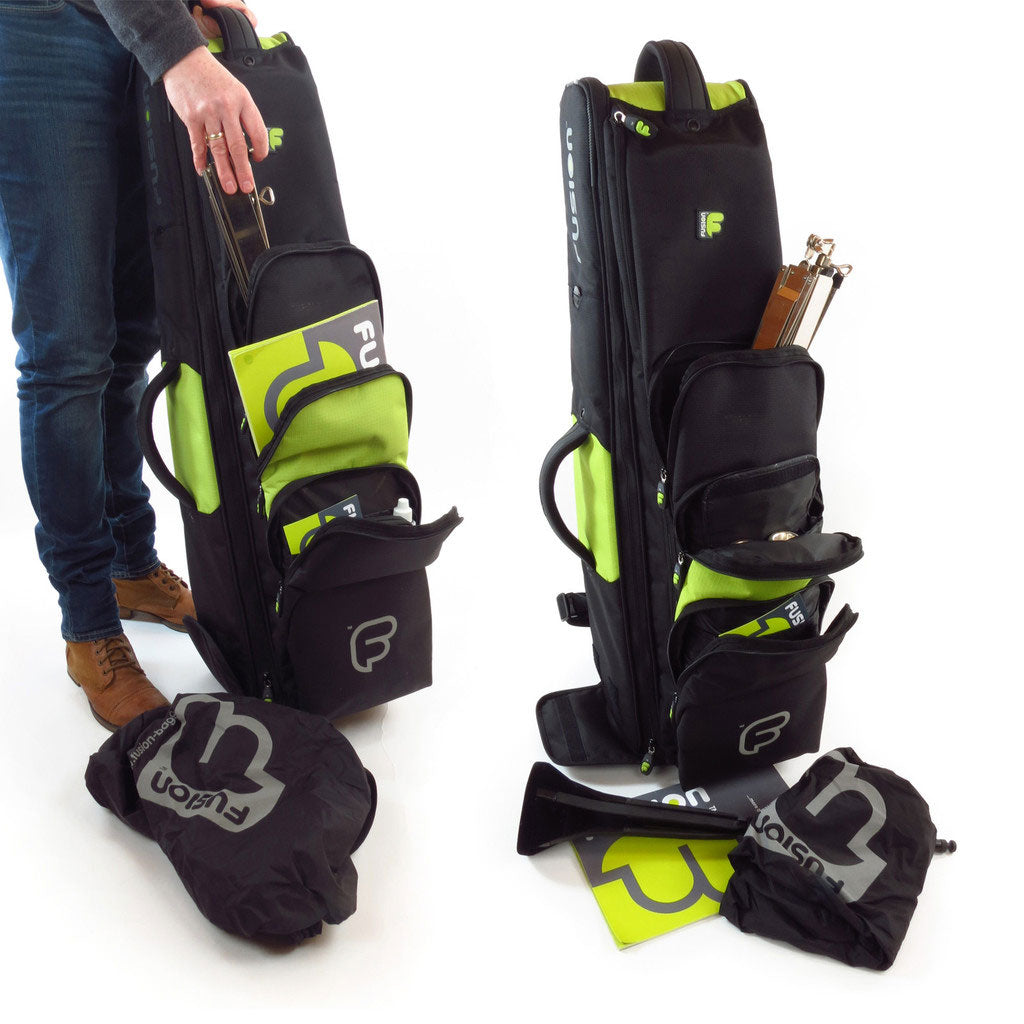 Premium Black/Green Bass Trombone Case