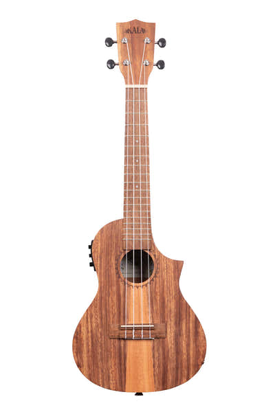 Kala Teak Tri-Top Concert With Cutaway Eq