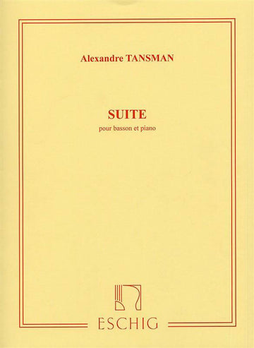 Tansman A. - Suite - Basson et Piano