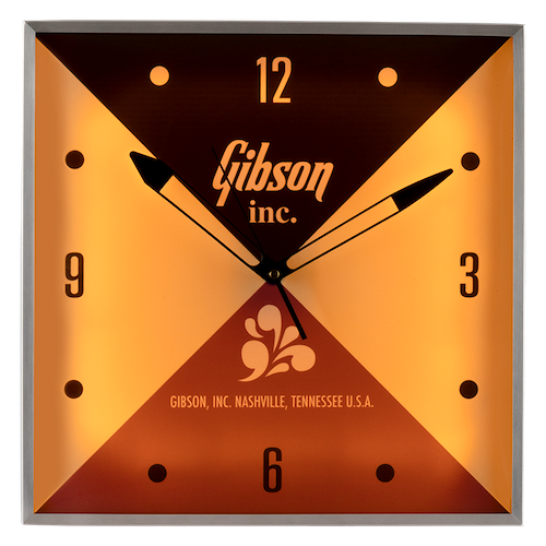 Horloge Gibson Vintage Lighted Wall Clock - Gibson Inc. Sign