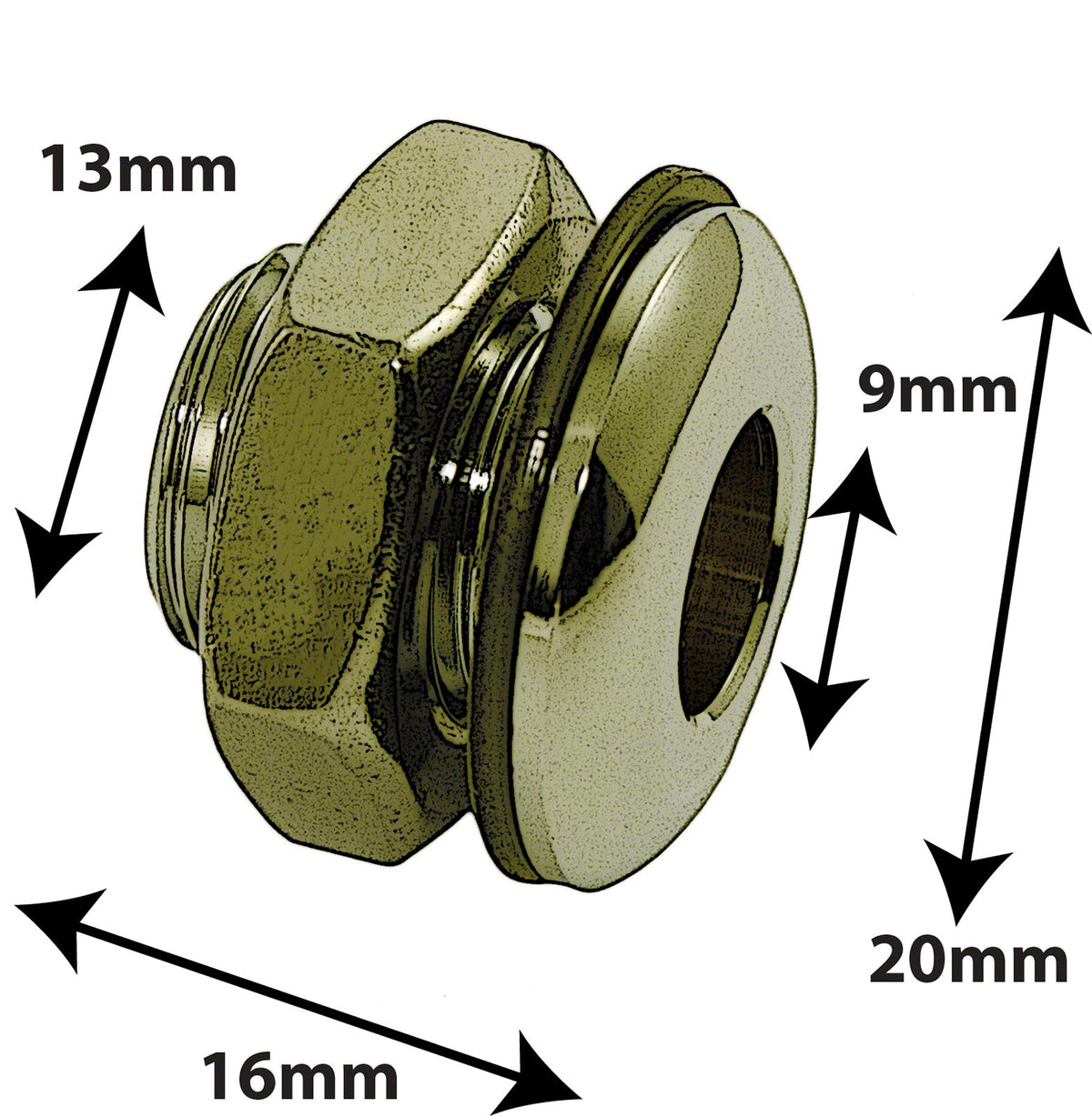AVH1BR - Event De Décompression Die Cast 16mm Dor