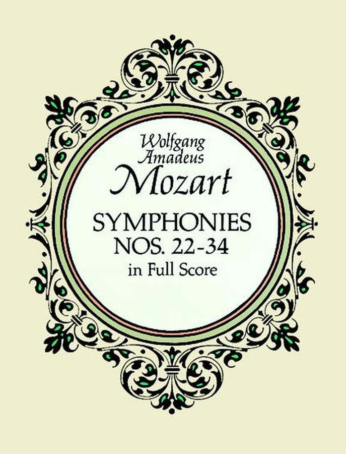 Mozart W.a. - Symfonieën N°22 TOT 34 - Volledige partituur